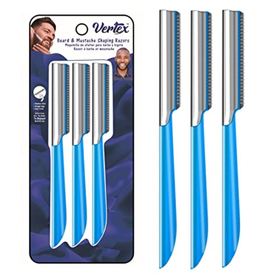 Mens Grooming Travel Kit - Beard Shaping Razor Tool Mustache Straight