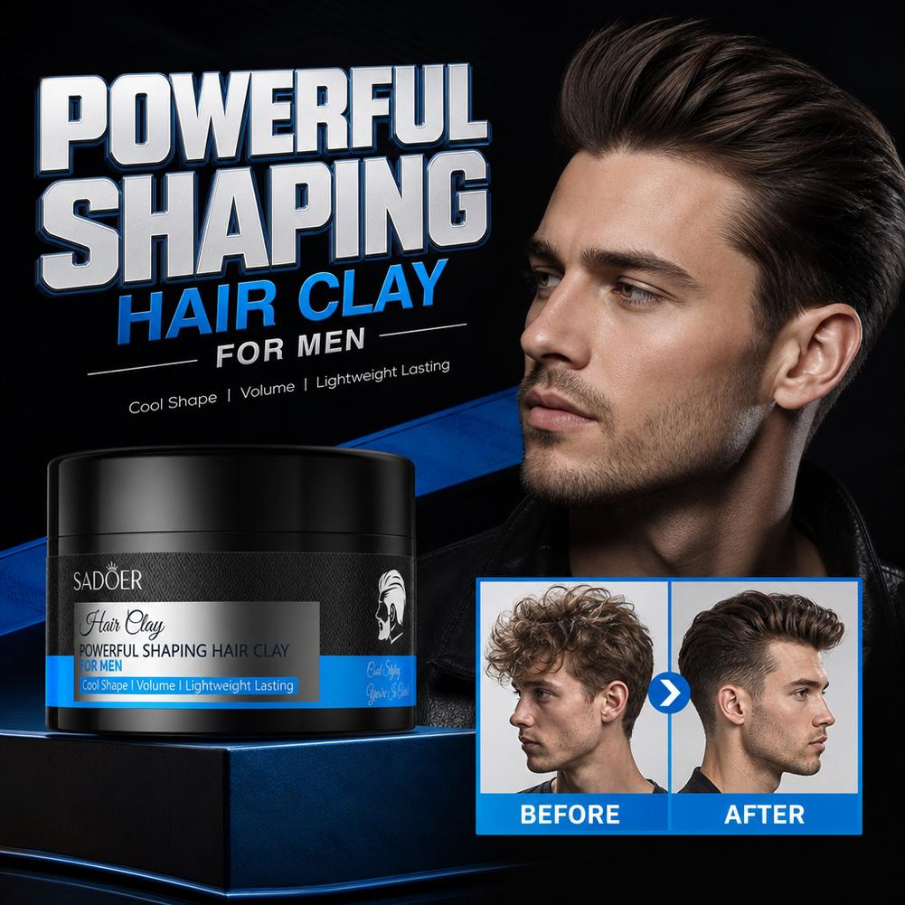 Men'S Grooming - Matte Hair Styling Clay Strong Hold