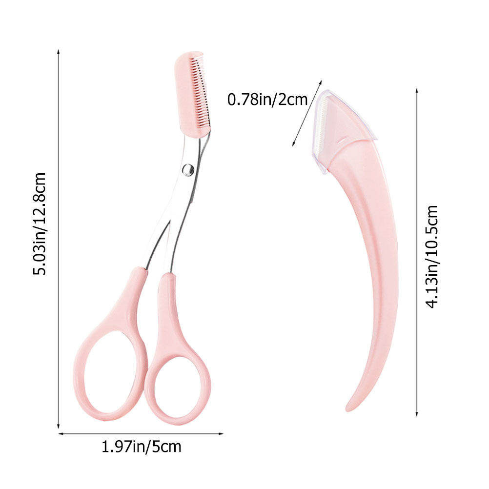 Eyebrow Trimmer Scissors Kit S - Men'S Grooming Eyebrow Shape ulasan dan harga