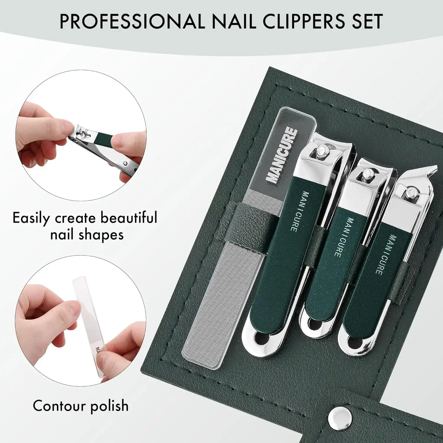 ,4 Pcs Men/Women Nail Clippers - Mens Grooming Travel Kit ulasan dan harga