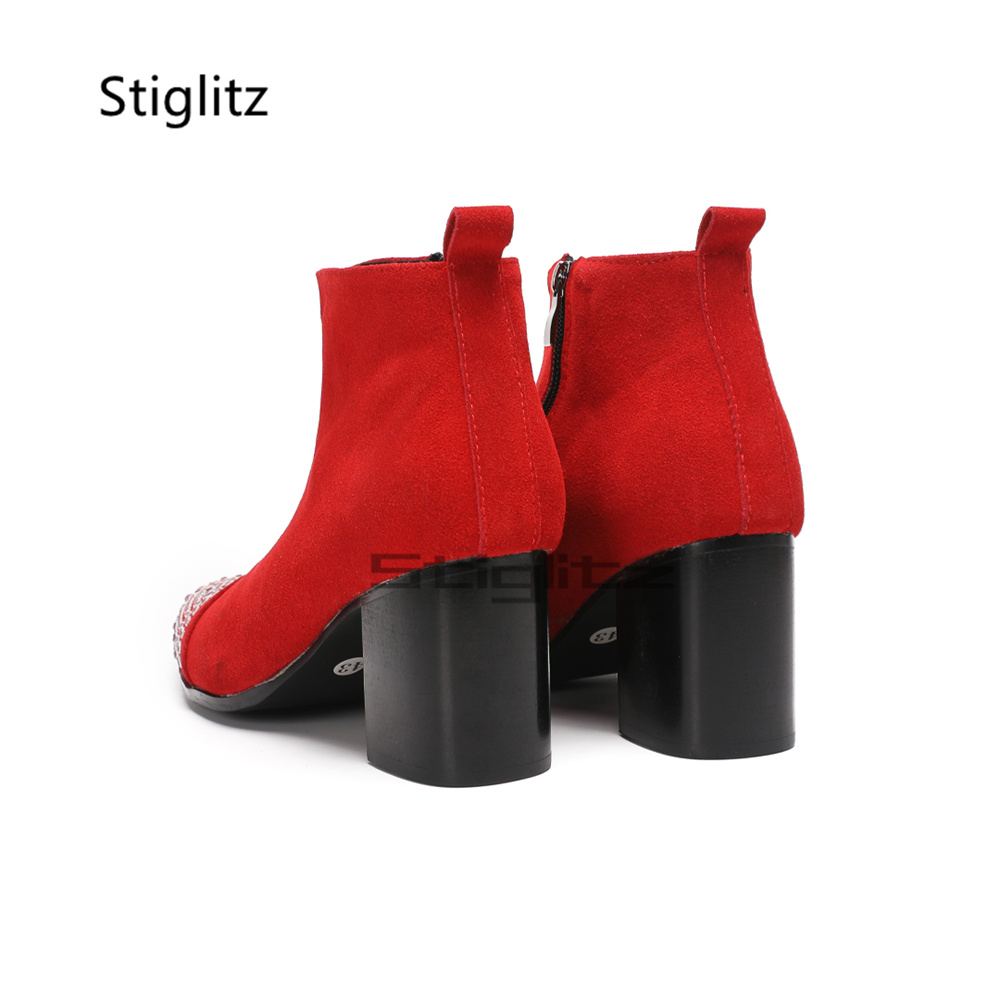Rhinestone Pointed Toe Chelsea - Men'S Grooming ulasan dan harga