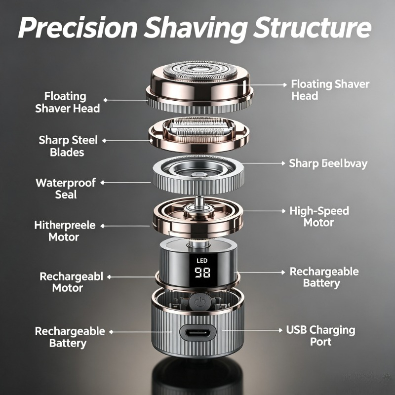 2026 Mini Electric Shaver Port - Mens Grooming Travel Kit ulasan dan harga