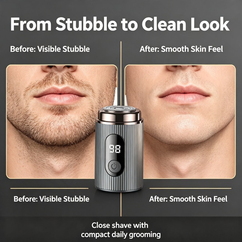 2026 Mini Electric Shaver Port - Mens Grooming Travel Kit ulasan dan harga