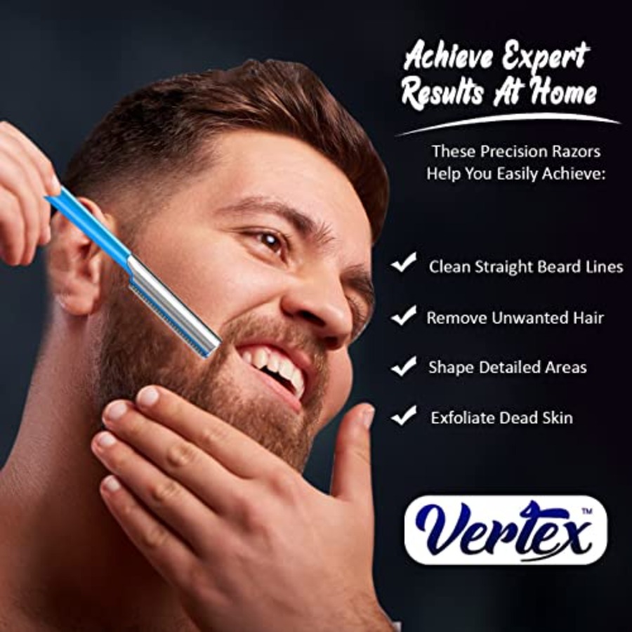 Beard Shaping Razor Tool Musta - Mens Grooming Travel Kit ulasan dan harga