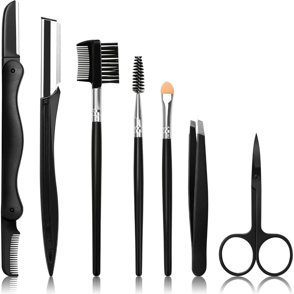 Eyebrow Razor Trimmer Set 7 in - Men'S Grooming Eyebrow Shape ulasan dan harga