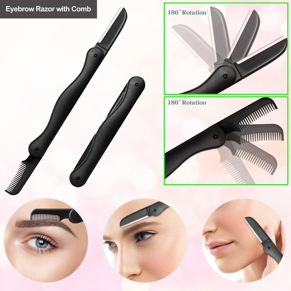 Eyebrow Razor Trimmer Set 7 in - Men'S Grooming Eyebrow Shape ulasan dan harga
