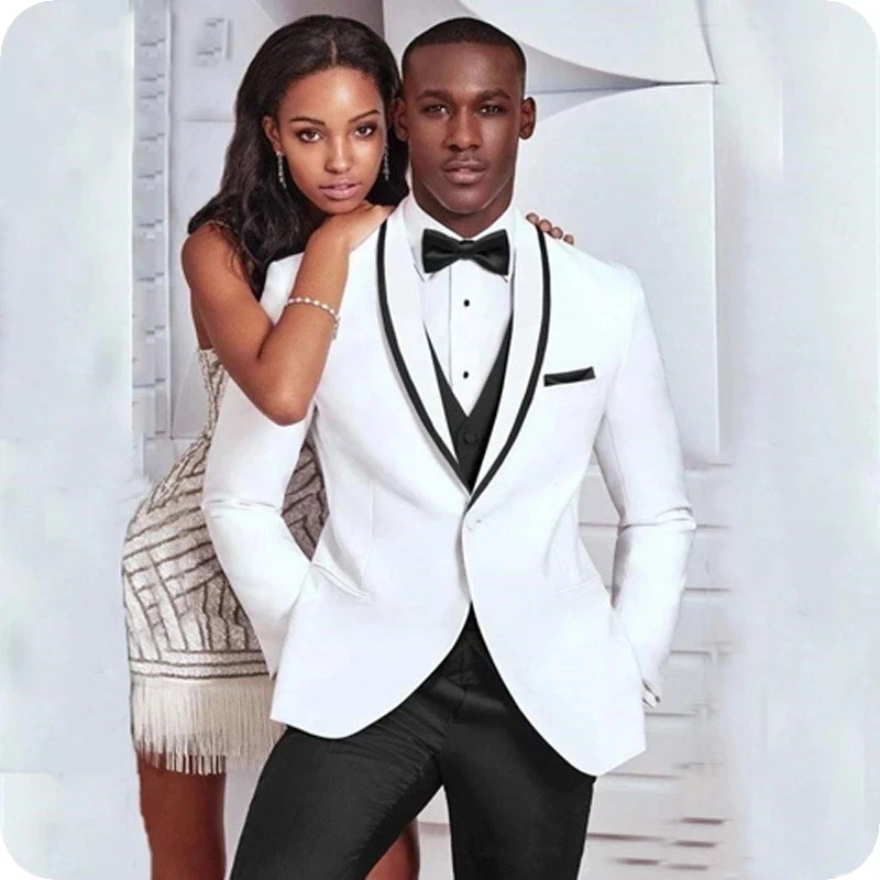 Groom White and Black vest  We - Men'S Grooming Company ulasan dan harga