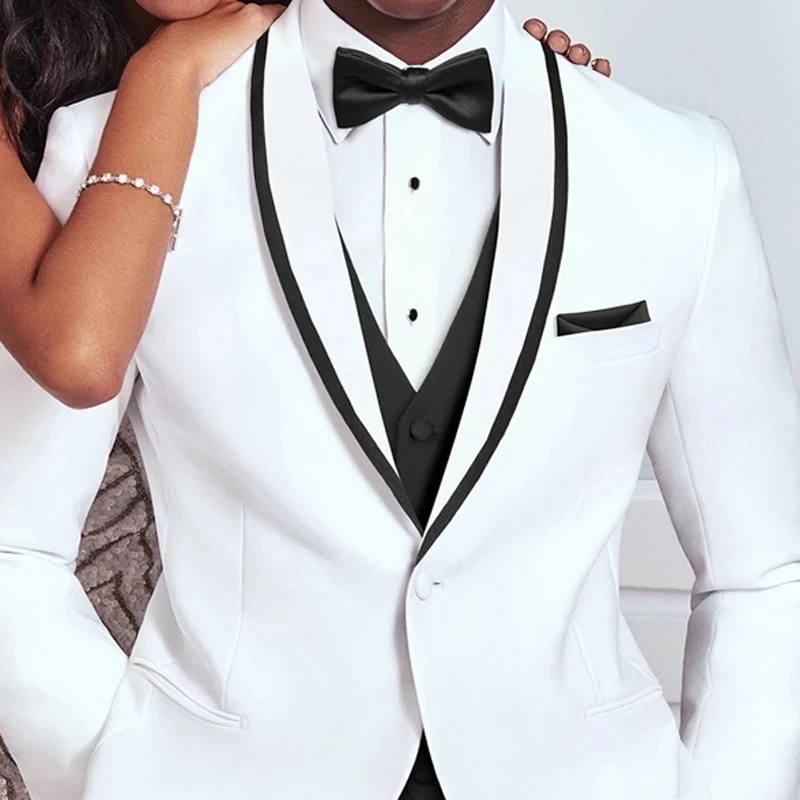Groom White and Black vest  We - Men'S Grooming Company ulasan dan harga