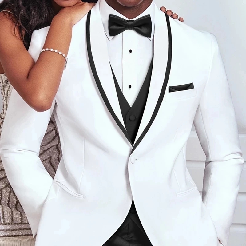 Groom White and Black vest  We - Men'S Grooming Company ulasan dan harga