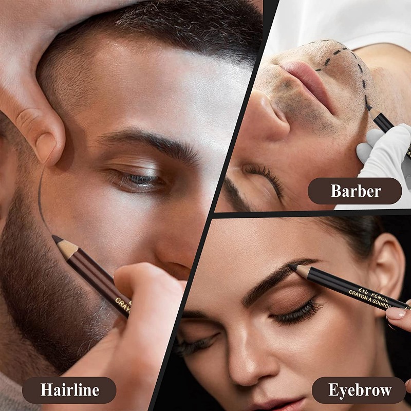 Pro Barber Hairline Pencil wit - Men'S Grooming Eyebrow Shape ulasan dan harga
